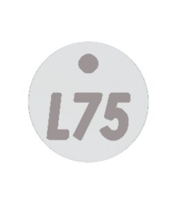 Plastic Locker Numbering Plate - Aluminium