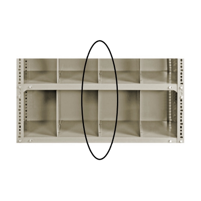 Bolted Shelving Steel Shelf Divider - Uni-Angle - Painted - 34.0 x 38.1 cm