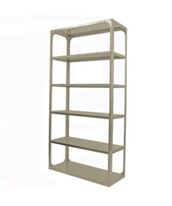 Bolted Shelving Steel Bay 6 Shelves - Uni-Angle - Six Shelf Kit - Painted - 335.3 x 91.4 x 30.5 cm