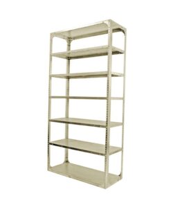 Bolted Shelving Steel Bay 7 Shelves - Uni-Angle - Seven Shelf Kit - Painted - 304.8 x 91.4 x 61 cm
