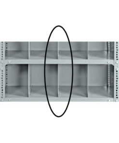 Bolted Shelving Steel Shelf Divider - Uni-Angle - Galvanised - 30.5 x 38.1 cm