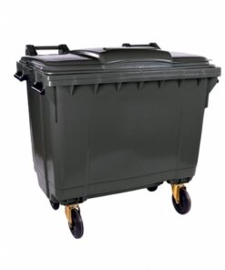 1100L Wheelie Bin - 4 Wheel - Bulk Bin - Plastic - Black