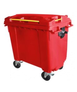 660L Wheelie Bin - 4 Wheel - Bulk Bin - Plastic - Red