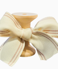 No 175 – Light Cream Vintage Pink Stripe 30mm