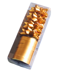 Giftset – 4 Medium Star Bows & Ribbon Roll