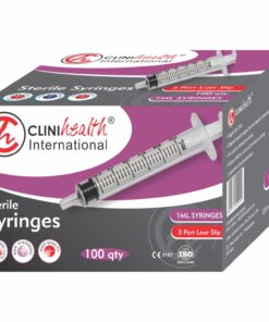 Syringe 1ml 3 Part L/Slip CliniHealth