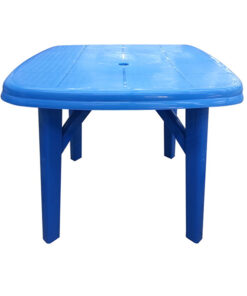 Plastic Table 6 Seater Blue