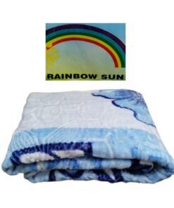 Rainbow Sun 1 Ply Double Blanket