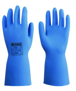 Chemical protective gloves Nitrex 612 L (9) nitrile, blue, pack of 10 pair