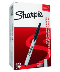 Sharpie® Permanent Marker Retractable (Ball pen mechanism) box of 12