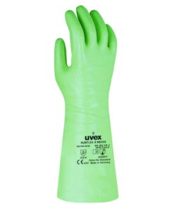 Uvex Protection Gloves RUBIFLEX S NB27S Nitrile (NBR) 27 cm, Size 10, Type 89646, Green, Pair​
