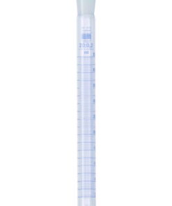 Hirschmann Laborgeräte Test Tube 20.0,1 ml, NS Ground, PE Plug, Blue Graduated