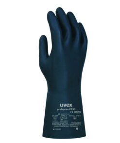 Uvex Protection Gloves PROFAPREN CF33, 33 CM, Size 10 (XL), Type 60119, Dark Blue, Pack of 10 Pair