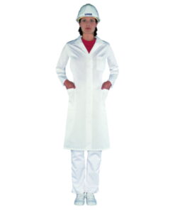 Uvex Ladies' Laboratory Coat, Size 44, White, 65% Polyester / 35% Cotton, 1/1 Arm Type (81510)​