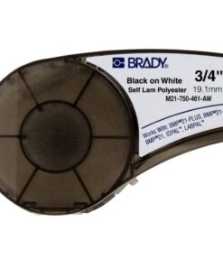 Brady High-Performance Labels White Polyester B-461 M21 750, 461-19.05 mm x 6.4 m Roll