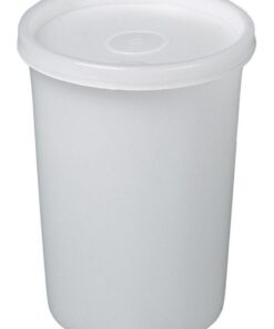 Bürkle All-Purpose Box 500 ml, Round, PE 75/95x127 mm, Translucent, with Screw Cap PE