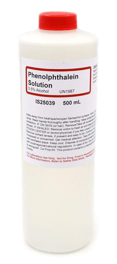 Phenolphthalein Indicator 500ml AR