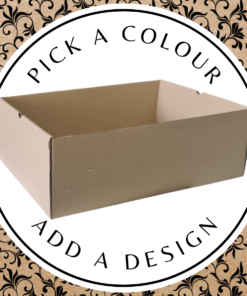 Design Hamper Tray (XL) – Brown Kraft 420 x 295 x 160mm