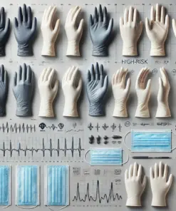 B. Braun Vasco Disposable Operation Gloves, Size 8 OP Powdered, Latex, Powdered, Pair Sterile Packed, Pack of 50 Pair