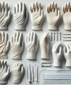 elbow length knit gloves