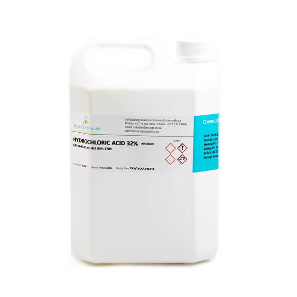 Hydrochloric Acid 32% CP – 2.5l