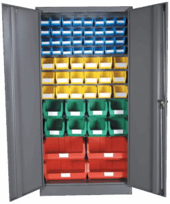 Louvre Panel & Linbin ® Storage Bin Cabinet Kit 2