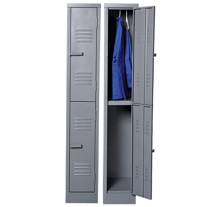 Solid Steel Locker Two Tier