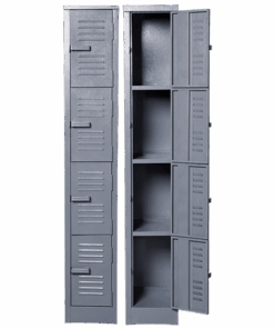 Solid Steel Locker Four Tier