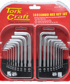 18-Piece Hex/Torx Key Combo Set