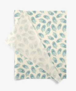 Peacock Feathers Wrapping Tissue (25 Sheet Pack)