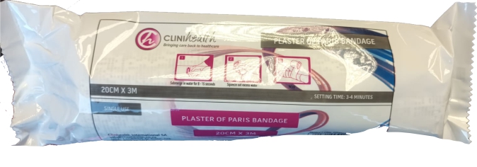 Plaster of Paris Bandage 20cm x 3m – Singles