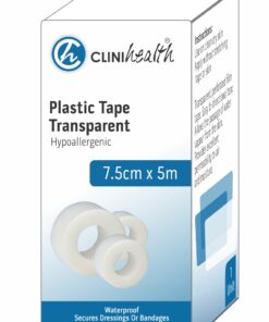 Plastic Tape Transparent 7.5cm x 5m – Singles