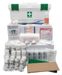 Regulation 3 (Factory) First Aid Kit (Government Spec) with Plastic First Aid Toolbox