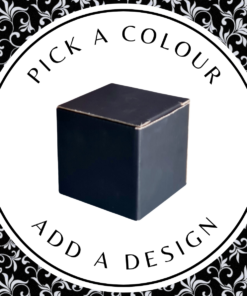 Design Cube Box (M) – Black Kraft 150 x 150 x 150mm