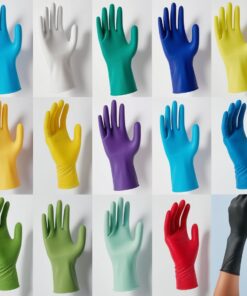 Ansell Micro-Touch Nitra Tex Size L (8½-9) Nitrile Gloves Powder-Free Blue 240mm - Pack of 100