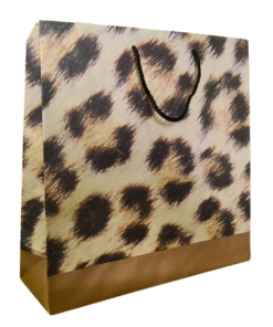 Leopard Gold Bags (Large (370 x 370 x 120mm)