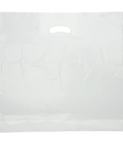 Frosted (Clear with white tint) Plastic Carrier Bags (500+40x550mm)(1000 Units)