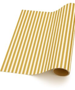 Thin Stripe – Gold & Pearl (5m x 50cm)