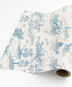 Countryside Toile in Blue – Giftwrap (5m x 50cm)