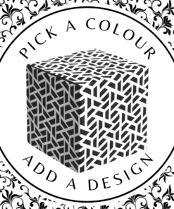 Design Cube Box (L) – White Kraft 200 x 200 x 200mm