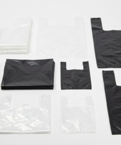 Carry bags. Plastic and paper.