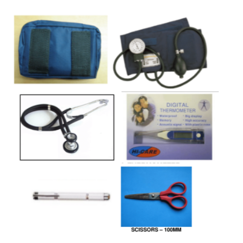 Nurses��� Medical Kit ��� Red (Includes Scissors)