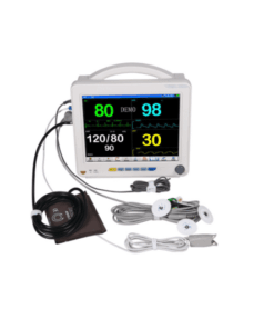 Alternative view of P Monitor JR2000D & Nibp/ PR/Spo2/Temp/ECG/ETC02 12 inch screen