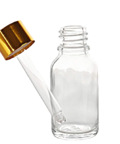 Alternative view of Dropper Bottles Clear Glass Gold Lids