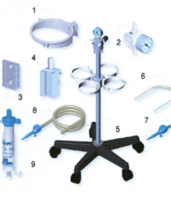 Flovac Surgical Suction Trolley – 4-Place