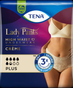 TENA Lady Pants Plus Crème High Waist Incontinence Underwear