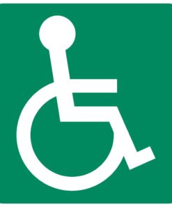 Allocated To Or Accessible To Wheelchair safety sign